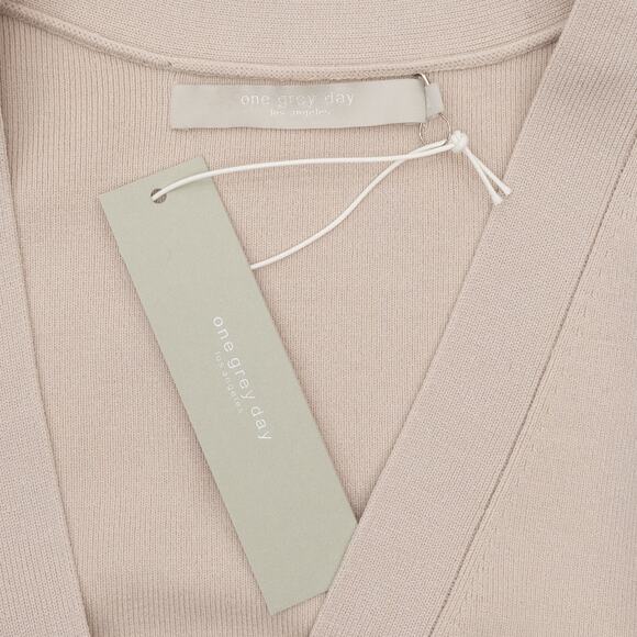 Revolve One Grey Oatmeal Day Mohair Blend Button Up Cardigan Size Small - Picture 6 of 11